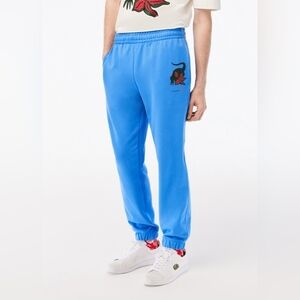 $155 Lacoste Mens Regular-Fit LACOSTE X NETFLIX CROC PRINT SWEATPANTS